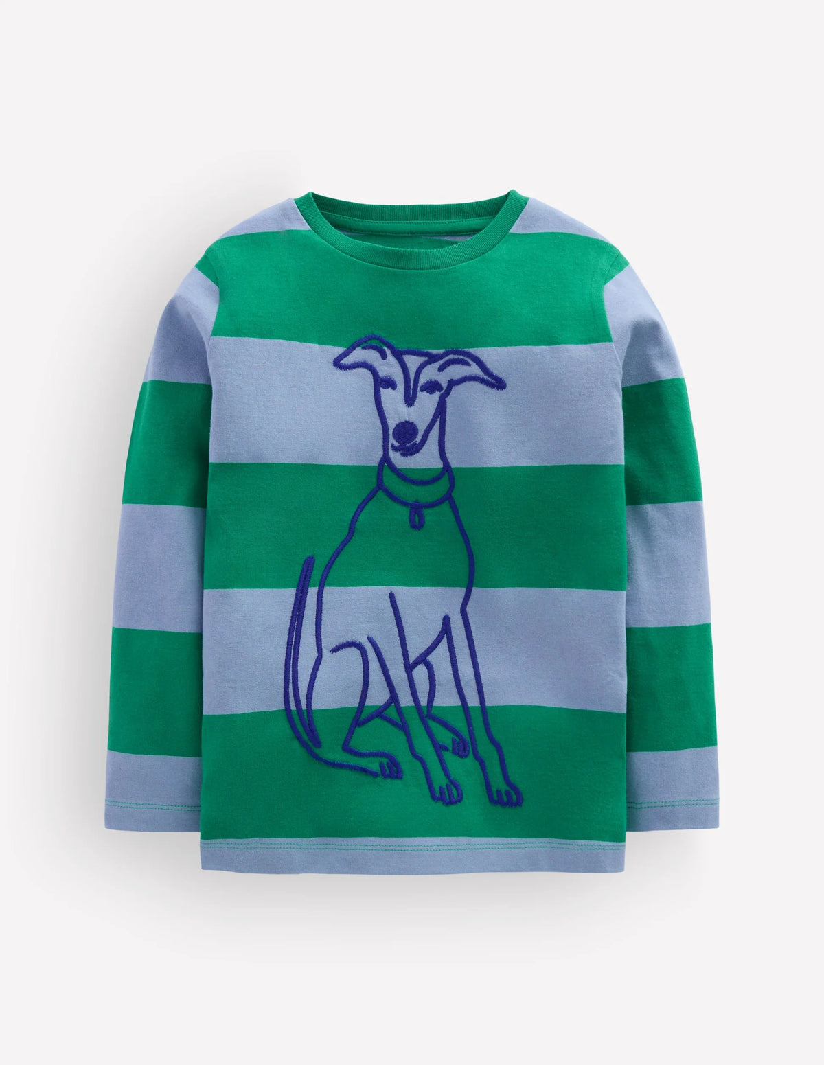 Striped Stitch Detail T-Shirt