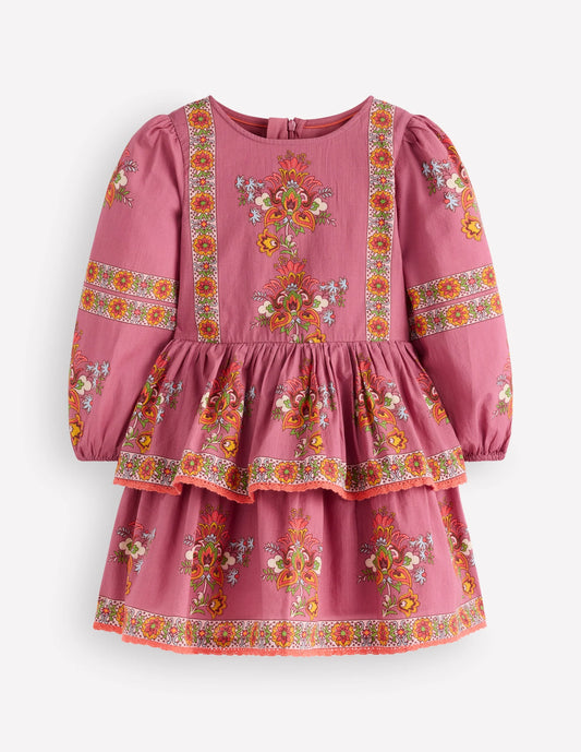 Printed Tiered Woven Dress