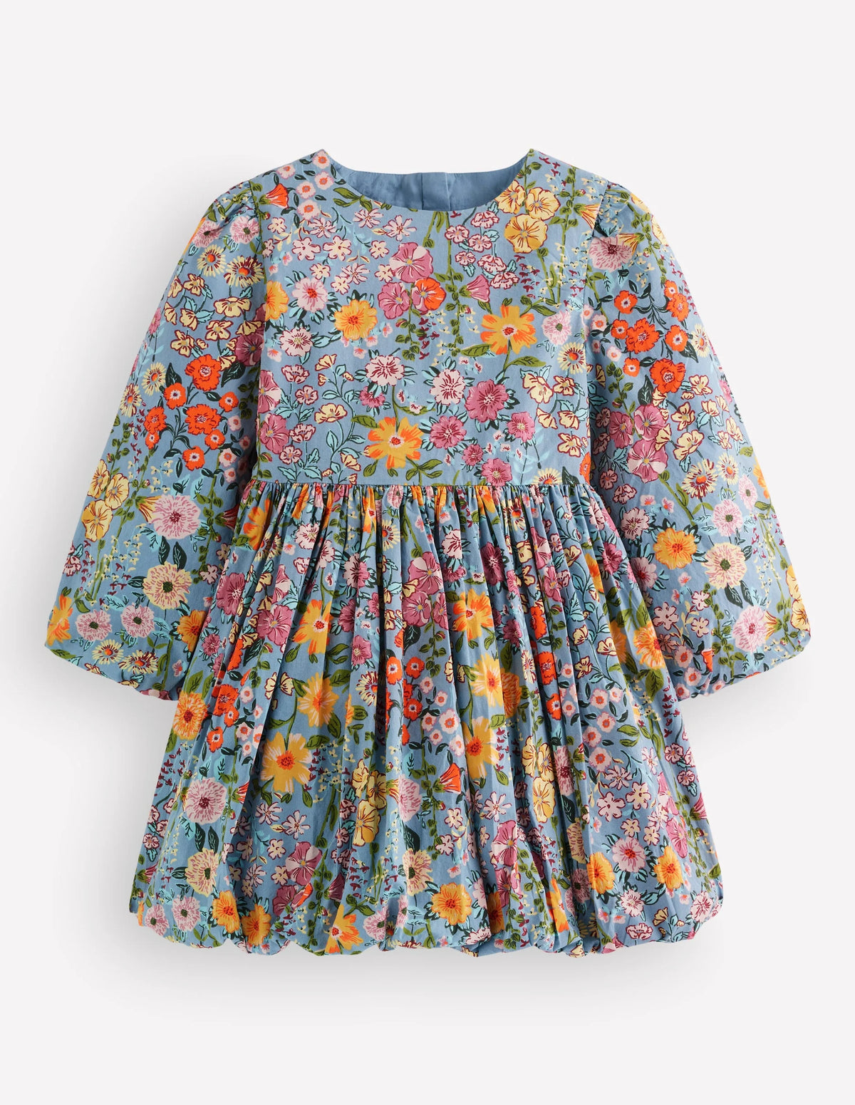 Long Sleeve Bubble Hem Dress
