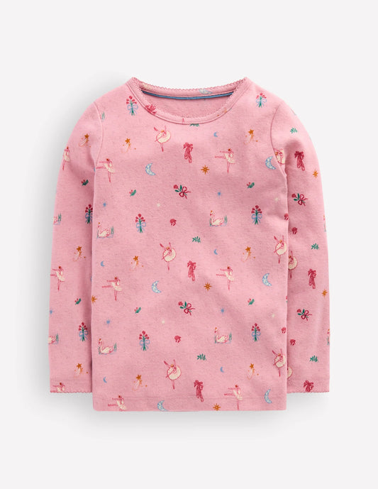 Long Sleeve Pointelle Top