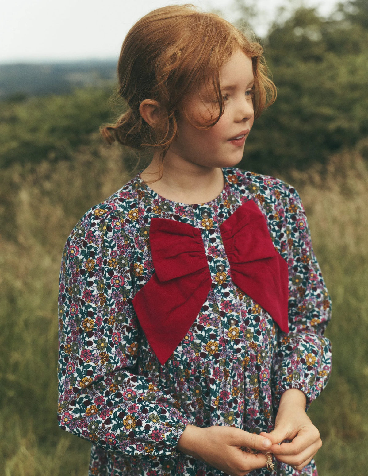 Norah Button-through Bow Dress
