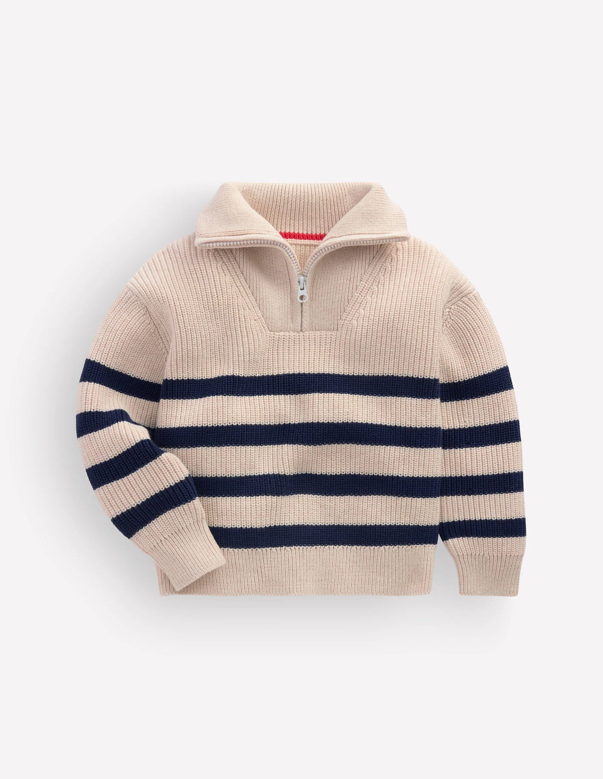Zip Up Neck Sweater (2 Colors)