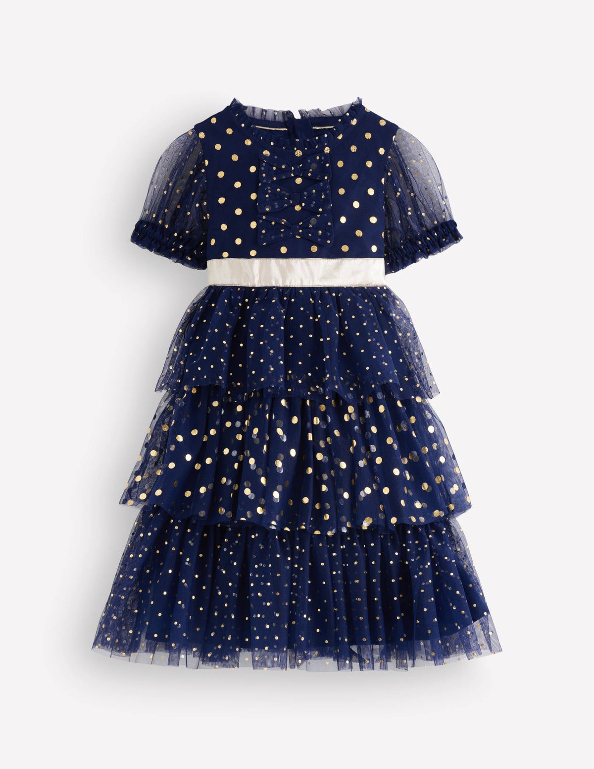Metallic Tulle Party Dress