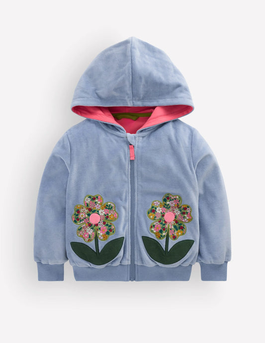 Velour Cosy Zip-through