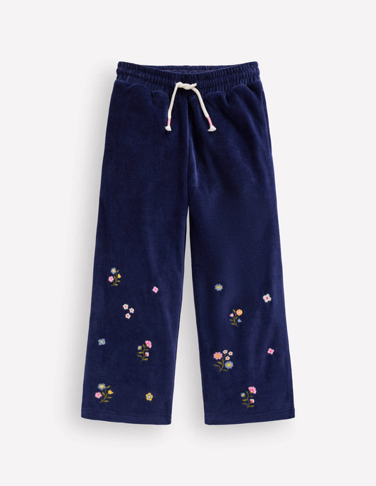 Velour Wide Leg Sweatpants