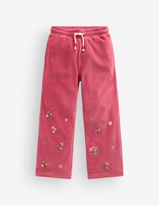 Velour Wide Leg Sweatpants
