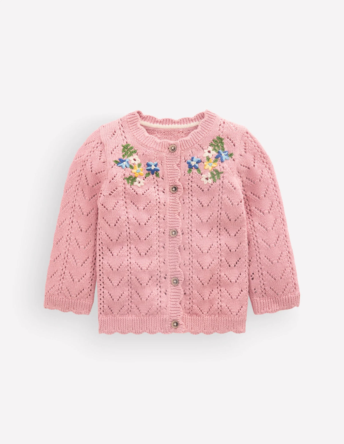Embroidered Cotton Cardigan