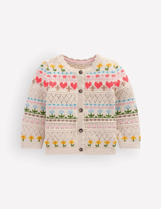 Cotton Fair Isle Cardigan