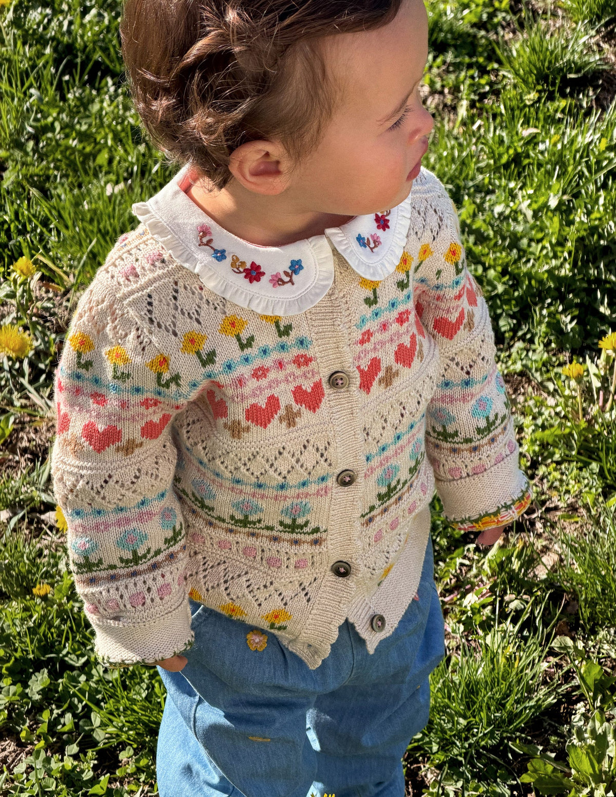Cotton Fair Isle Cardigan