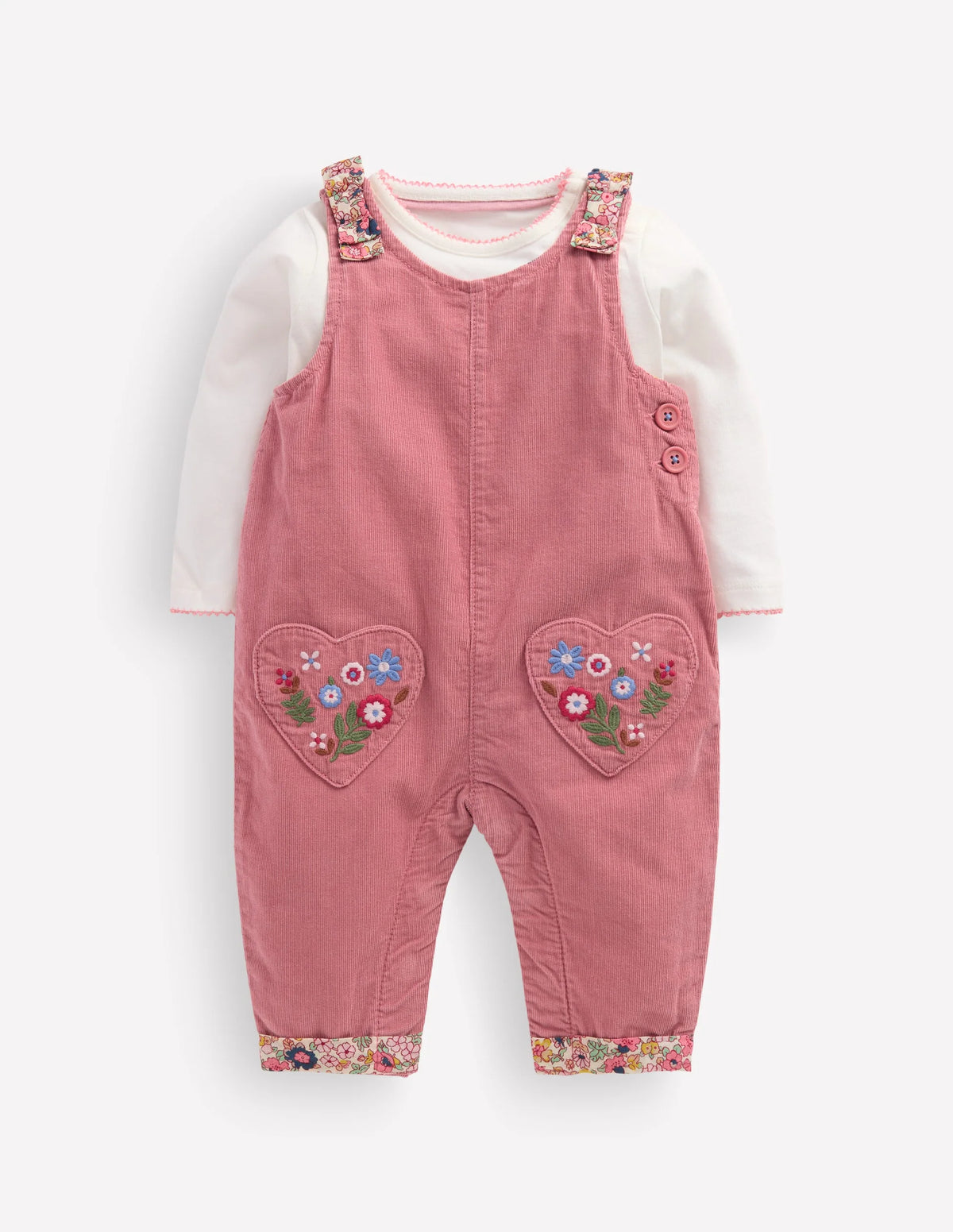 Formica Pink Floral Embroidery