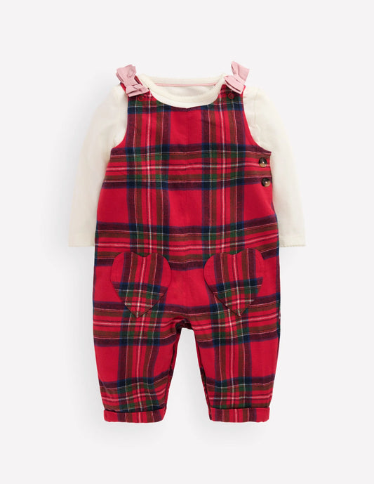Woven Overalls Set