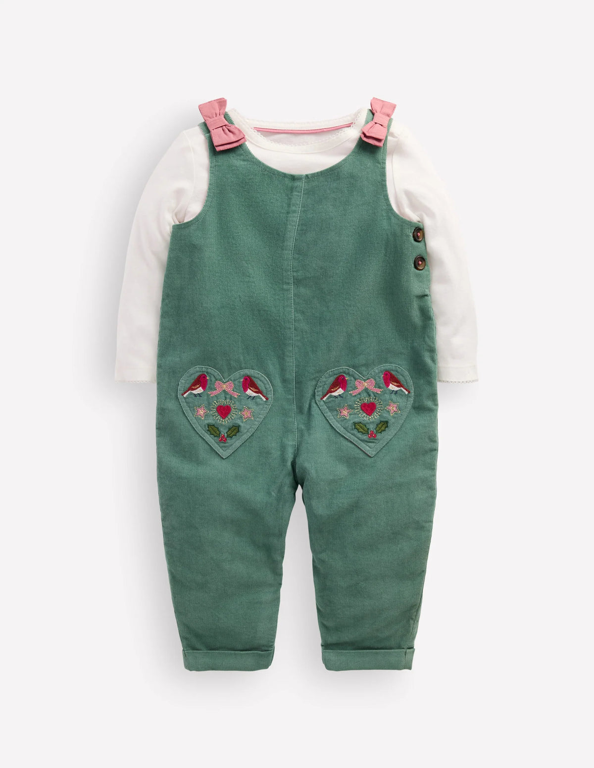 Woven Overalls Set
