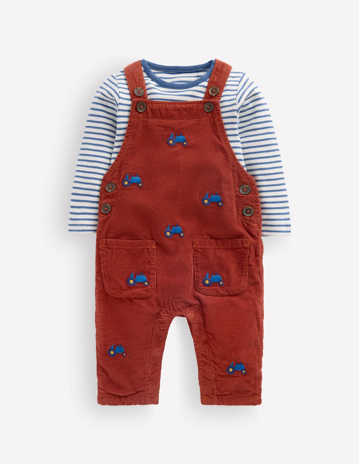 Woven Overalls Set