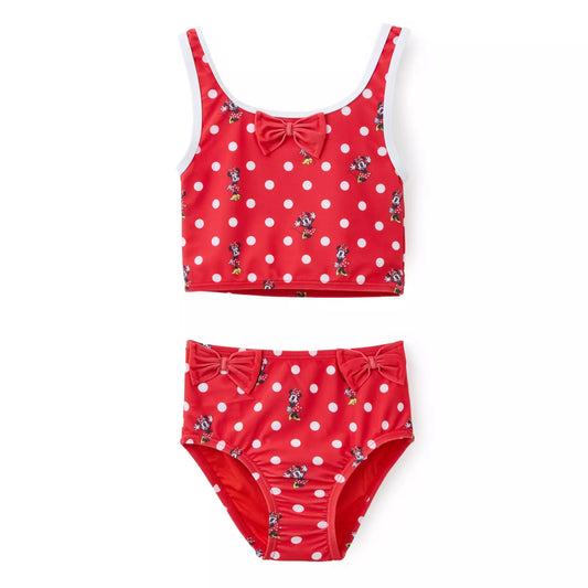 Minnie Mouse Two-Piece Bow Swimsuit for Girls (2-10)