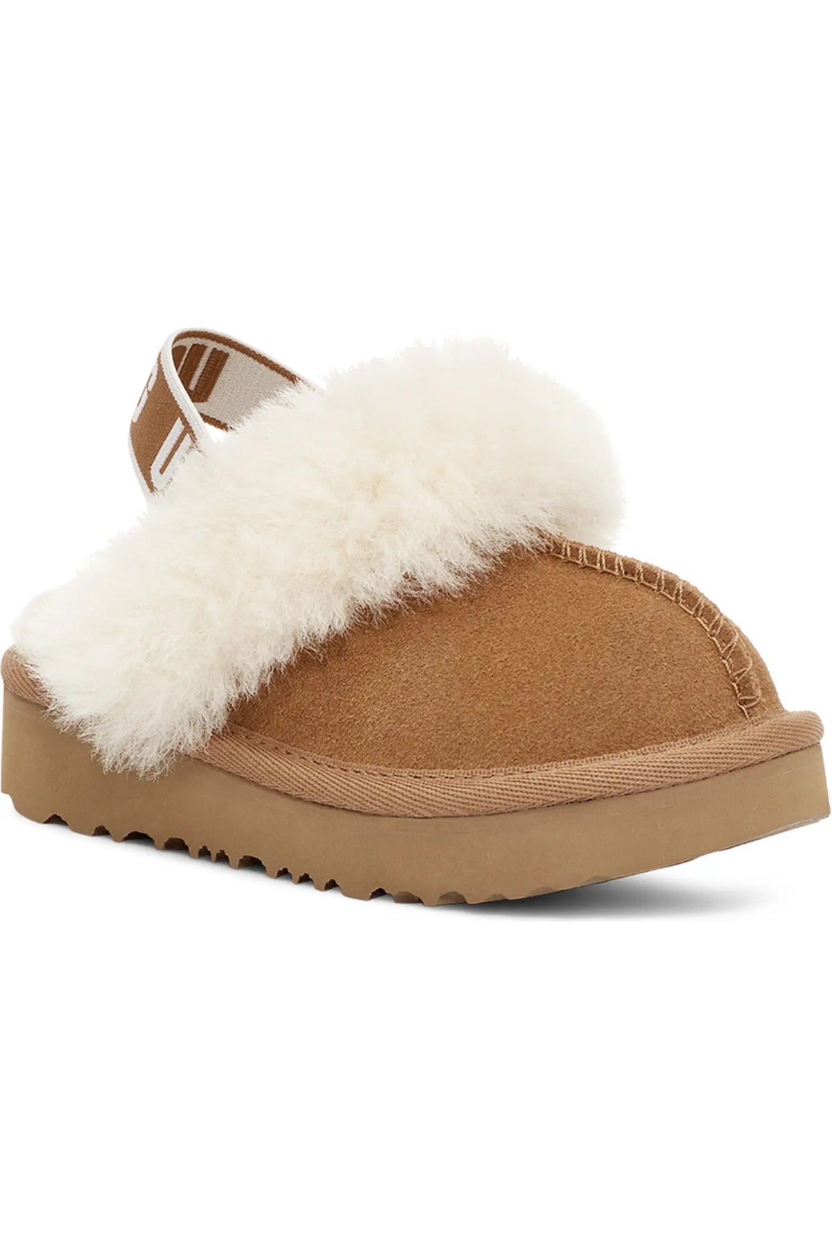 Funkette Water Resistant Genuine Shearling Trim Clog