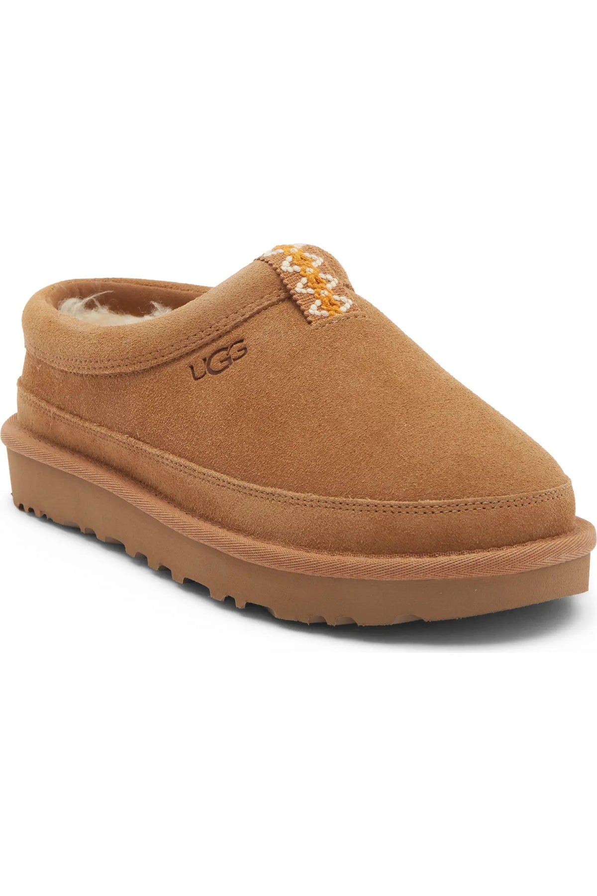 Rozman Leather Genuine Shearling Slipper