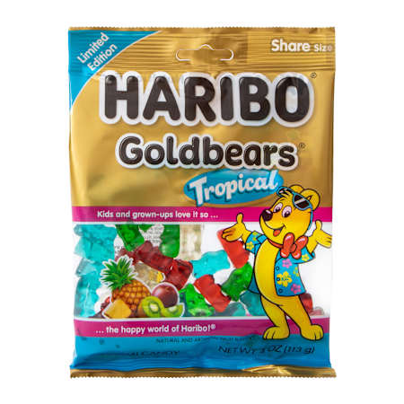 HARIBO® Limited Edition Goldbears® Tropical Gummi Candy - 4oz