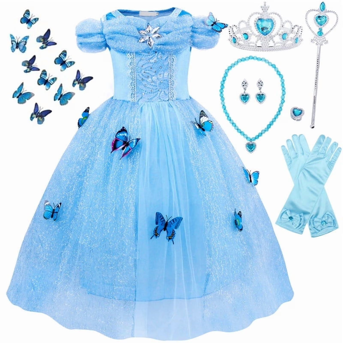 Cinderella Butterfly Costume - Fancy Dress Set (JB)