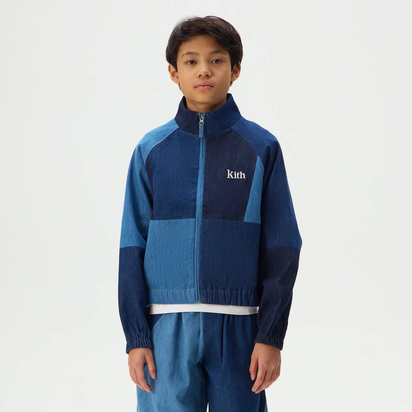 Kith Kids Patchwork Denim Milo Track Jacket