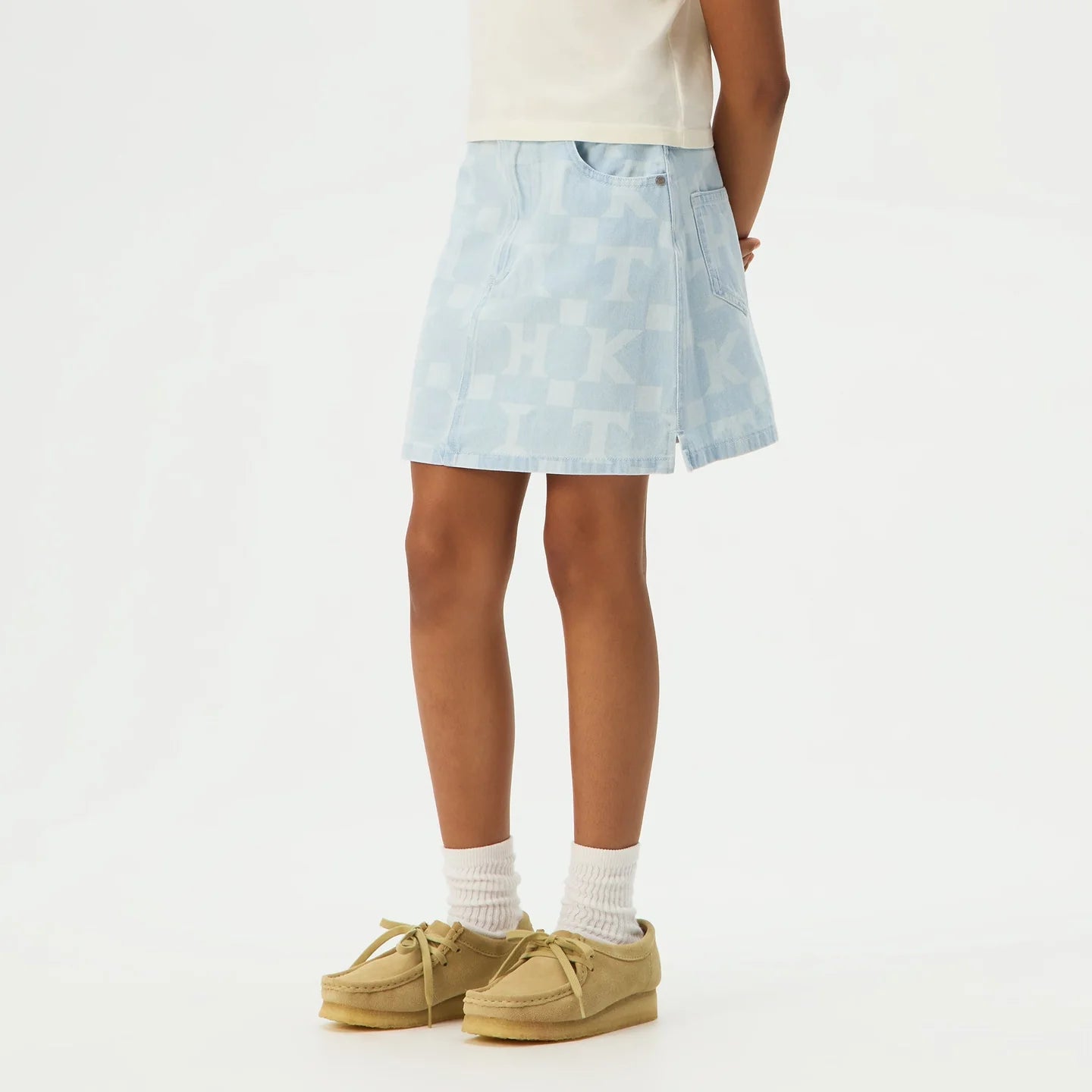 Kith Kids Monogram Denim Skirt