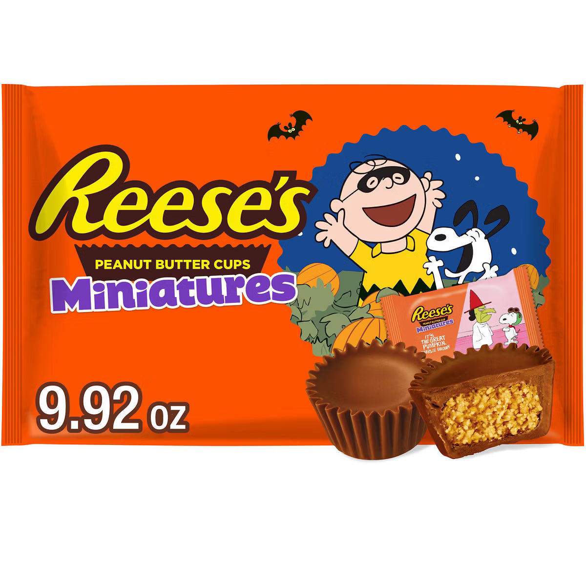 Reese's Peanut Butter Milk Chocolate Snoopy and Friends Halloween Candy Miniatures - 9.92oz