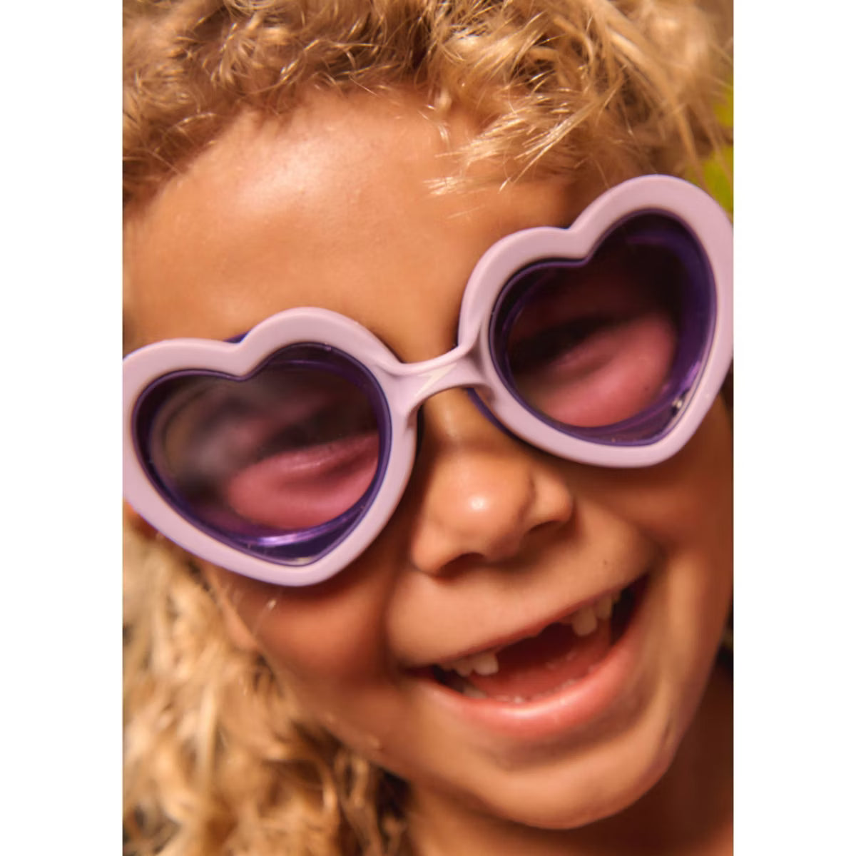 Speedo Kids' Sunny Vibes Heart Swim Goggles (Lavender)