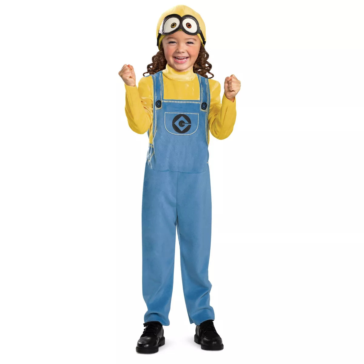 Toddler Despicable Me 2 Minions Bob Halloween Costume Jumpsuit with Hat
