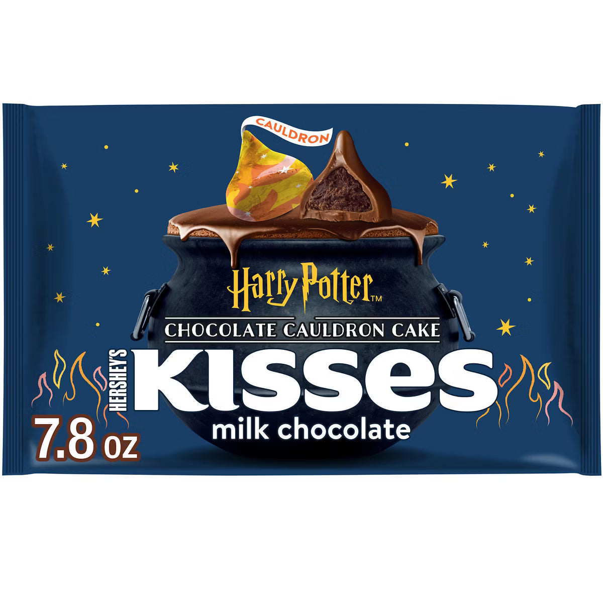 HERSHEY'S Kisses Milk Chocolate Cauldron Cake Harry Potter Halloween Candy - 7.8oz