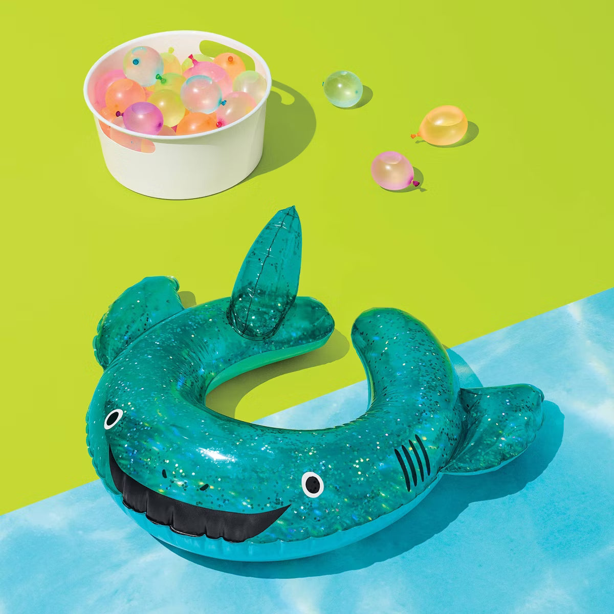 [Sun Squad] Split Ring-Shark Glitter Novelty Float (3Y+)