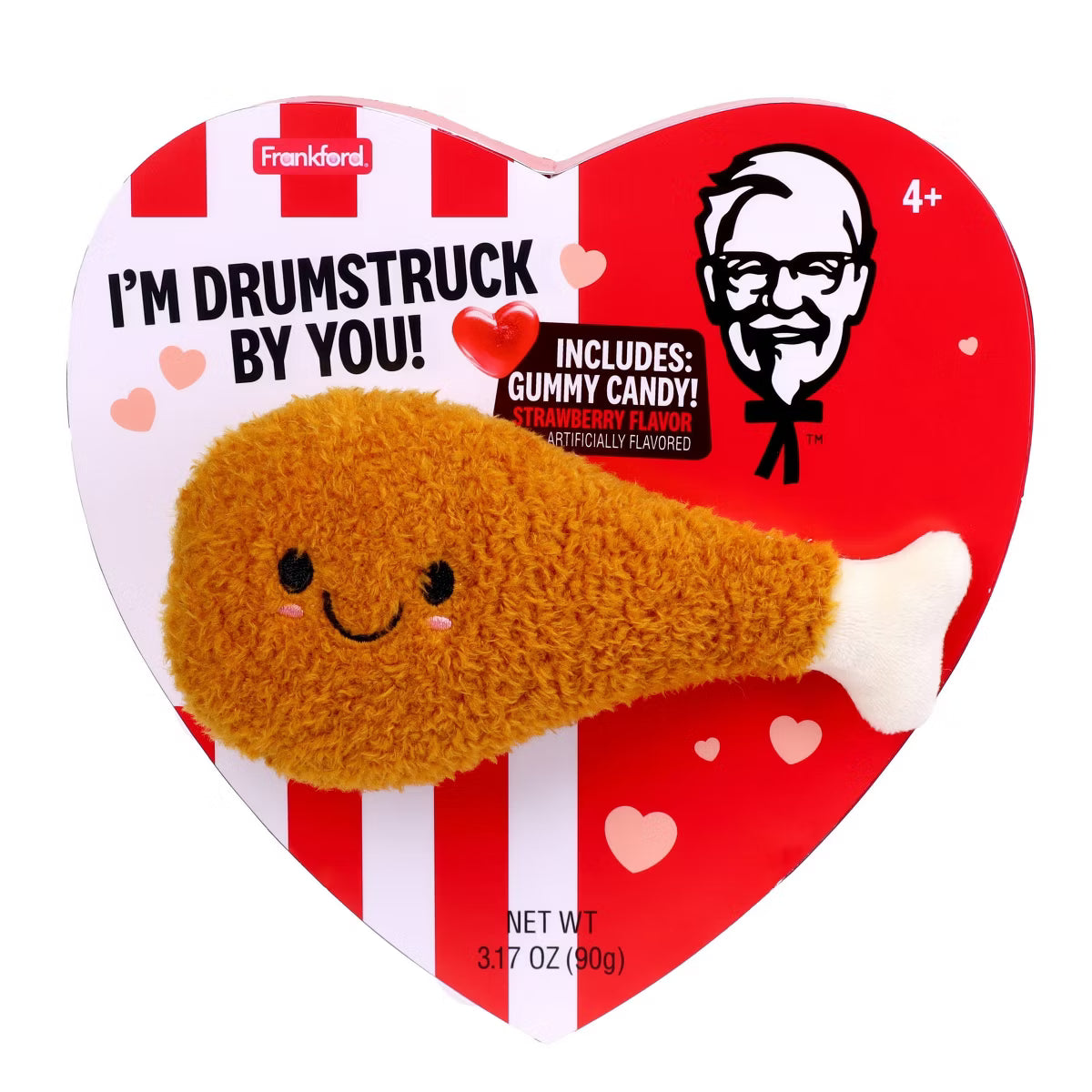 KFC Heart Box Valentine Candies with Plush - 3.17oz – MELIMELO NEW YORK