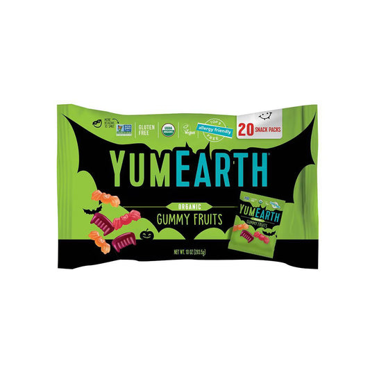YumEarth Halloween Organic Gummy Fruits Candy - 10oz/20ct