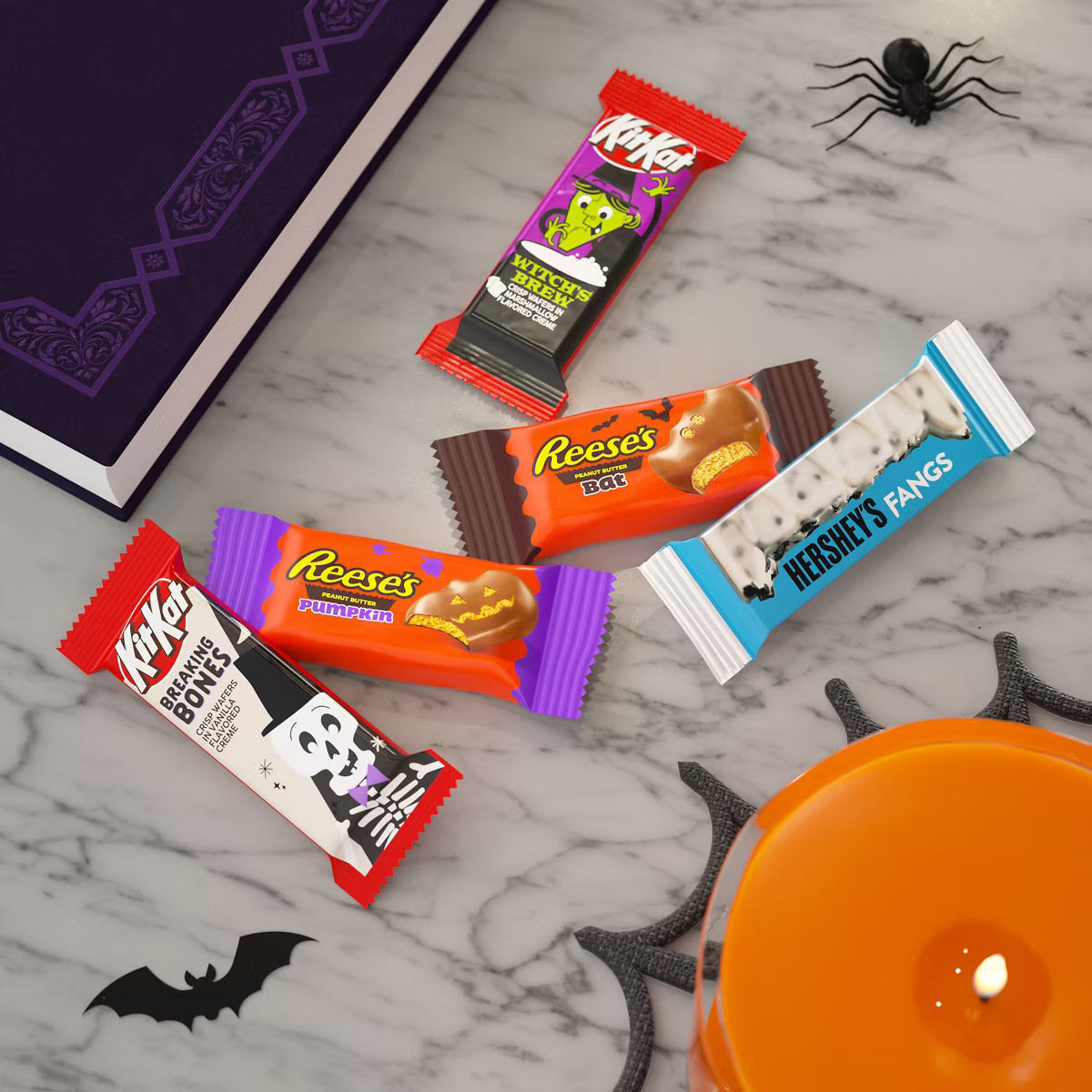 HERSHEY'S Kit Kat Assorted Chocolate Halloween Candy Shapes - 17.28oz/30pc