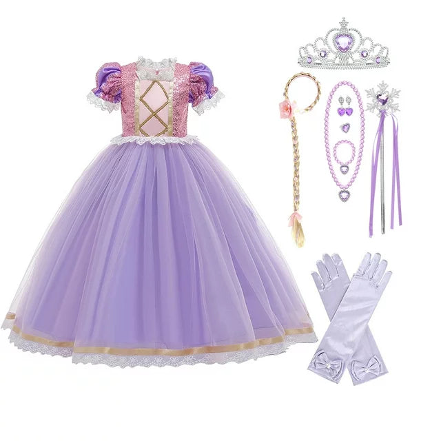 Rapunzel Costume - Fancy Dress Set (KW)