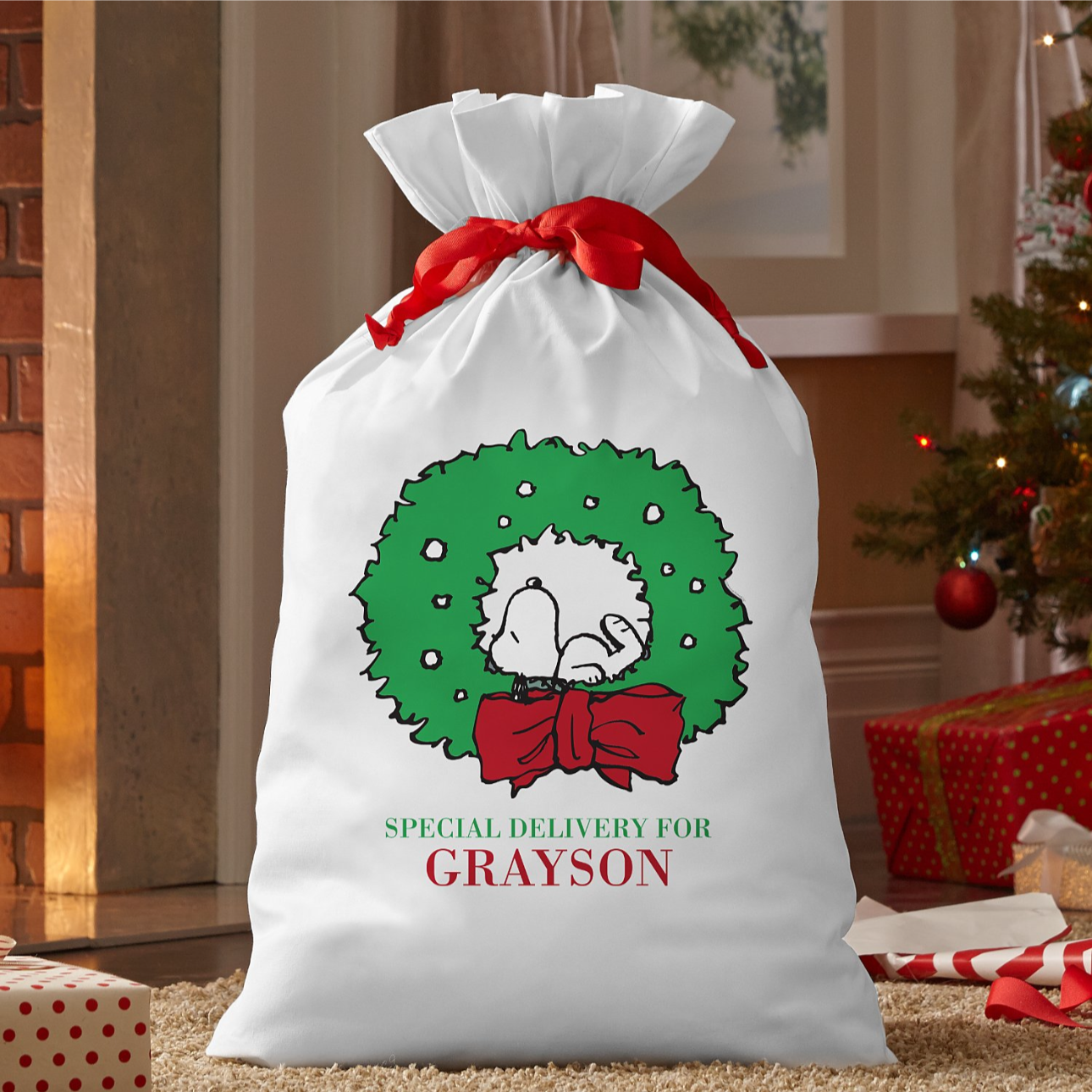 Peanuts Christmas Big Gift Bag