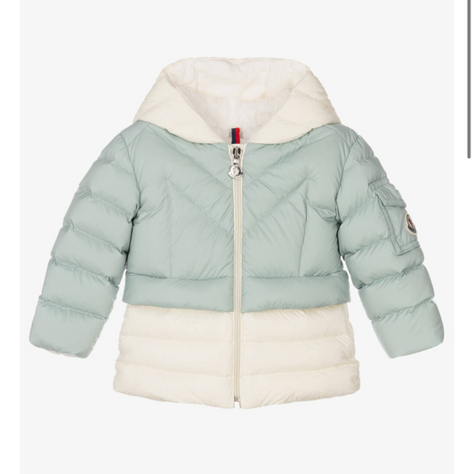 Moncler Baby Thermal Blue + White Hoodie