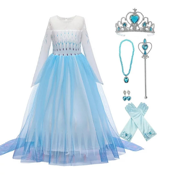 Elsa Costume 2 - Fancy Dress Set (KW)
