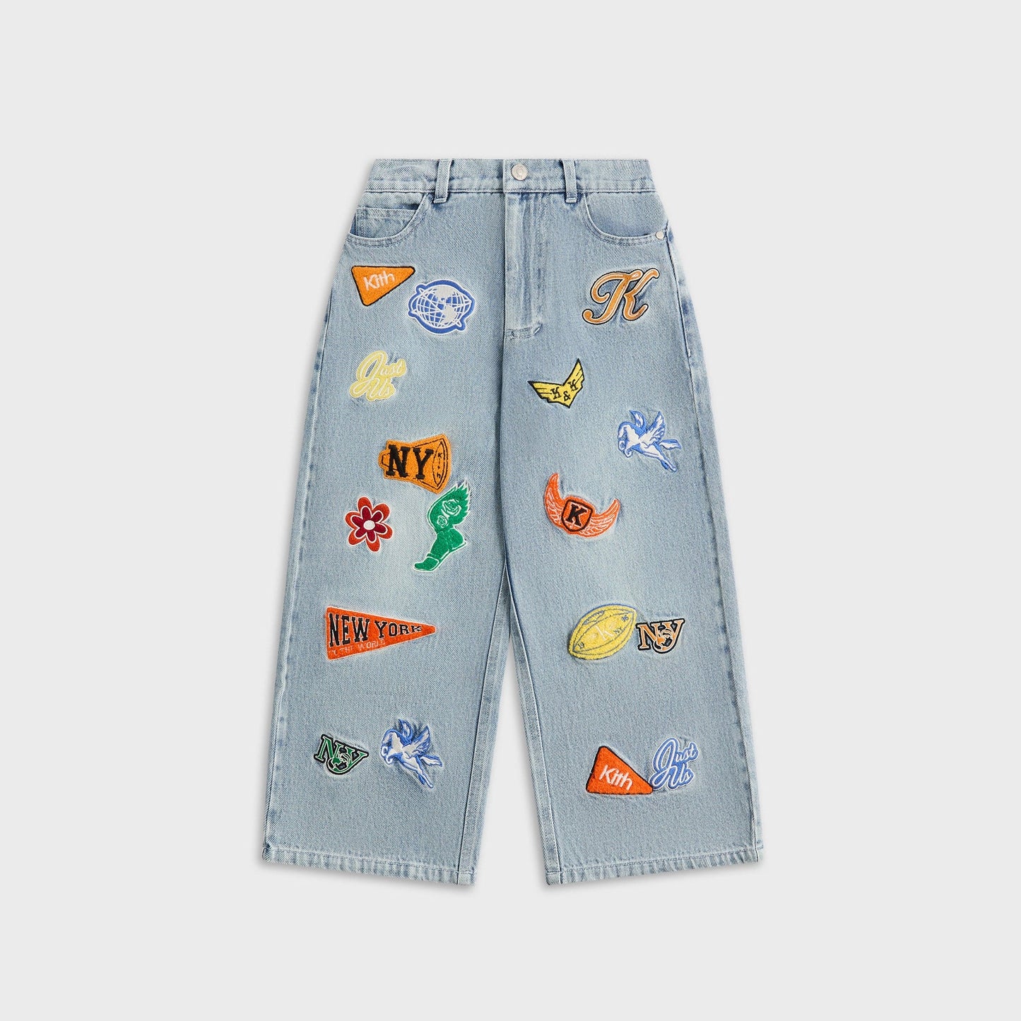 Kith Kids NY to The World Denim Wide Leg Heston Jean