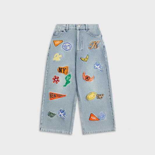 Kith Kids NY to The World Denim Wide Leg Heston Jean