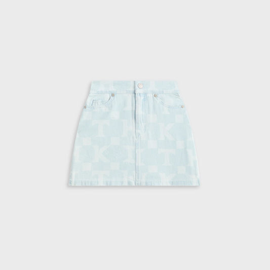 Kith Kids Monogram Denim Skirt