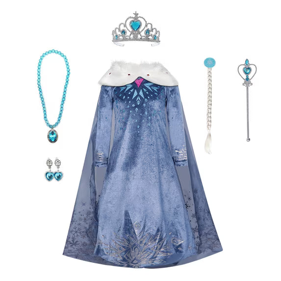 Elsa Costume - Fancy Dress Set (KW)