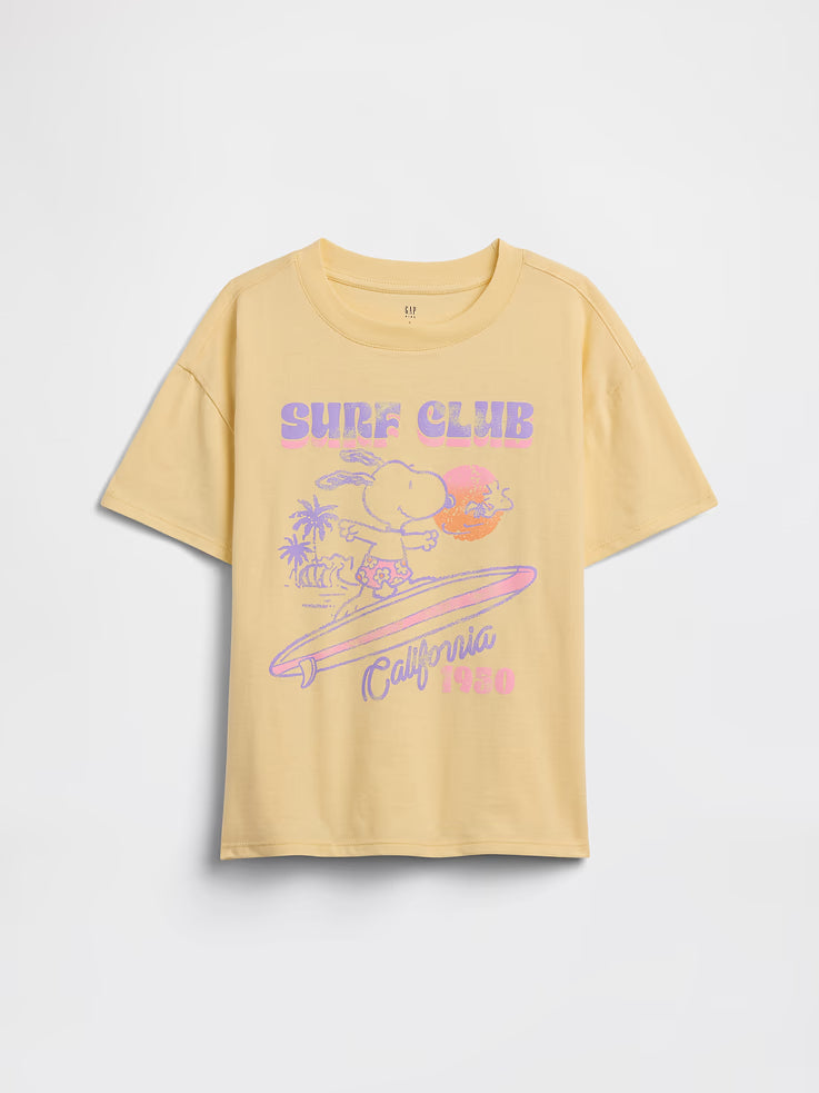 GapKids Peanuts Oversized Logo T-Shirt