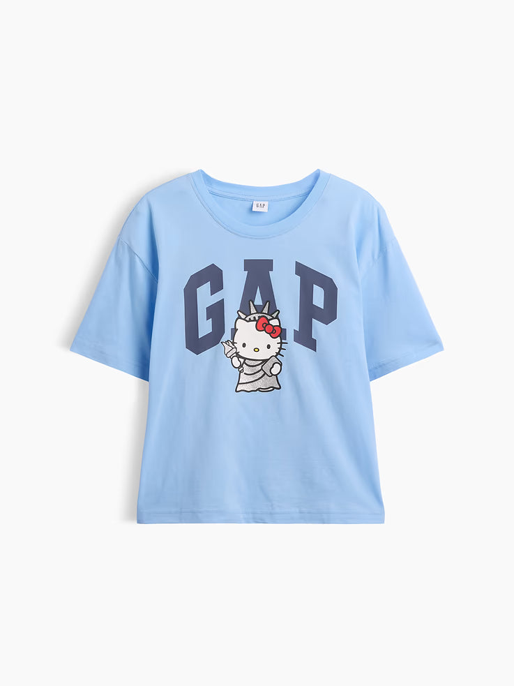 Adult Hello Kitty Oversized Gap Logo T-Shirt