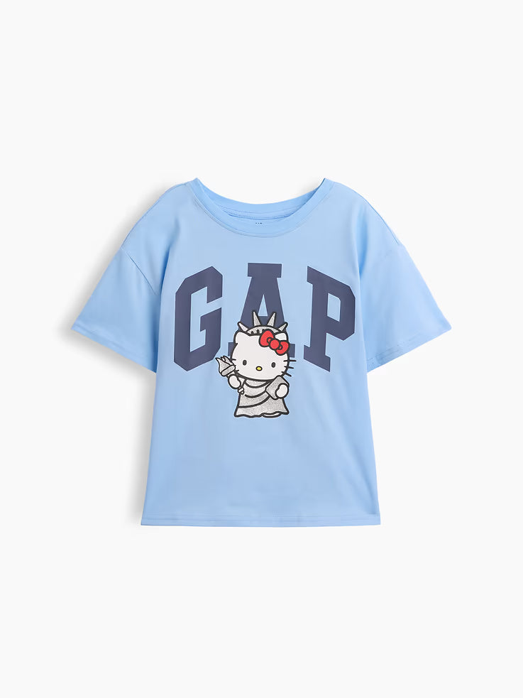 GapKids Hello Kitty Oversized Logo T-Shirt