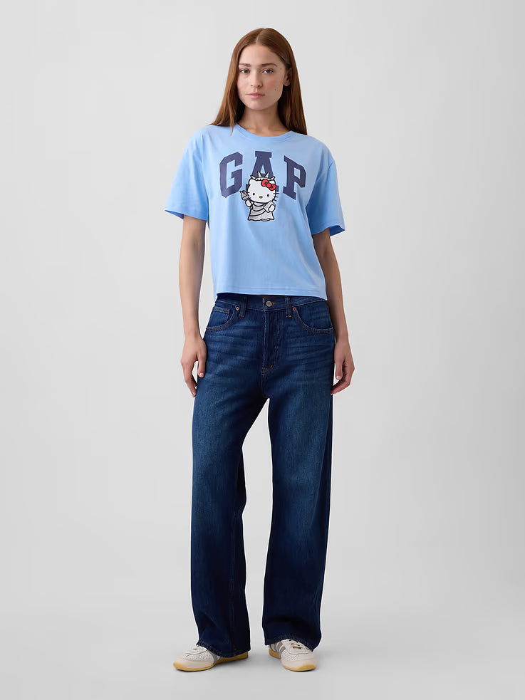 Adult Hello Kitty Oversized Gap Logo T-Shirt