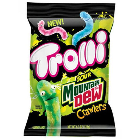 Trolli Mountain Dew Crawlers Sour Brite Gummi Candy - 6.3oz