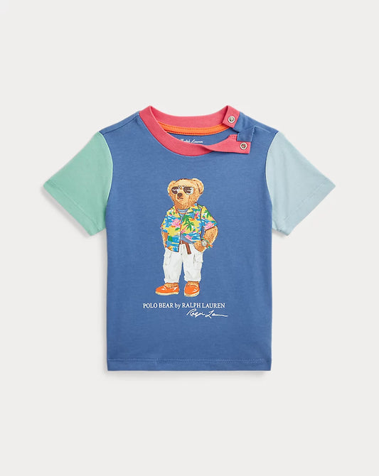 Polo Bear Color-Blocked Cotton Tee