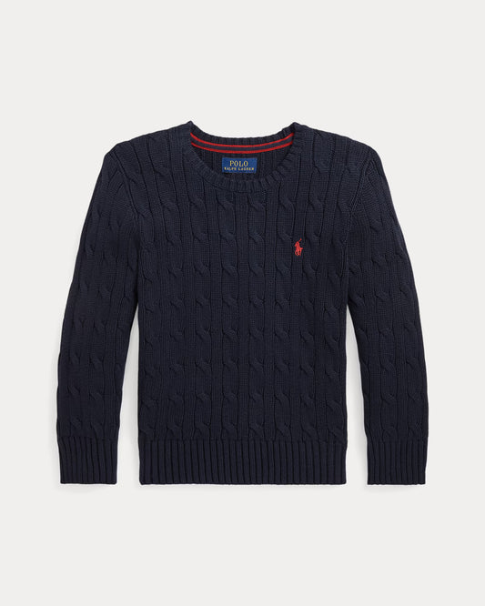 Cable-Knit Cotton Sweater (7 Colors)