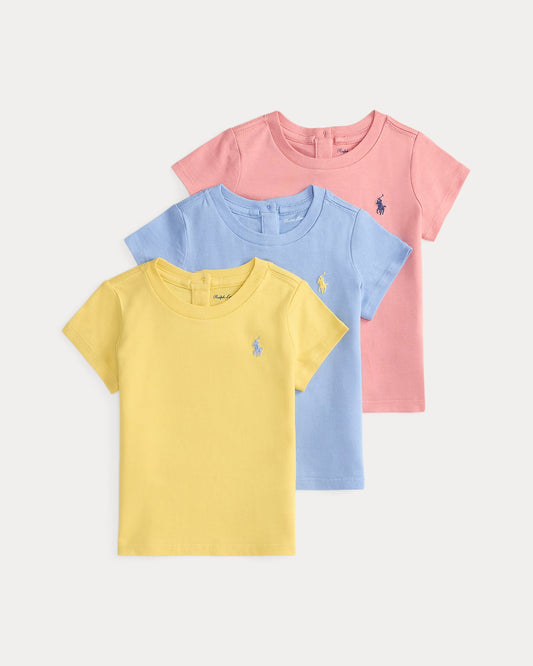 Cotton Jersey Crewneck Tee 3-Pack