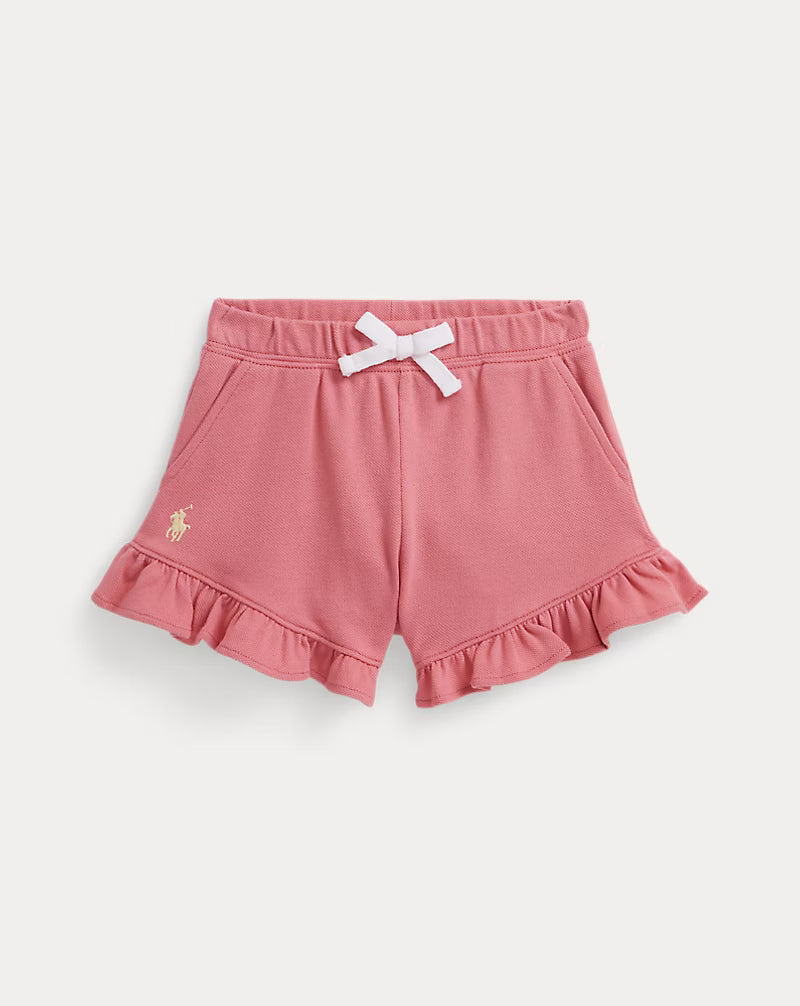 Ruffled Stretch Mesh Short