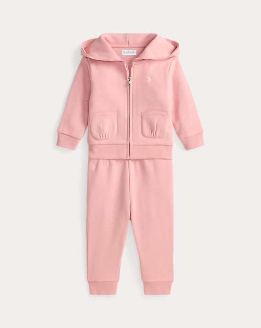 Picot Fleece Hoodie & Jogger Pant Set (2 Colors)